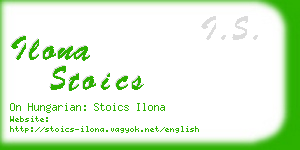 ilona stoics business card